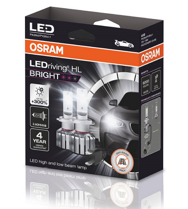 LED крушки Osram H7/H18 19W 12V PX26D FS2