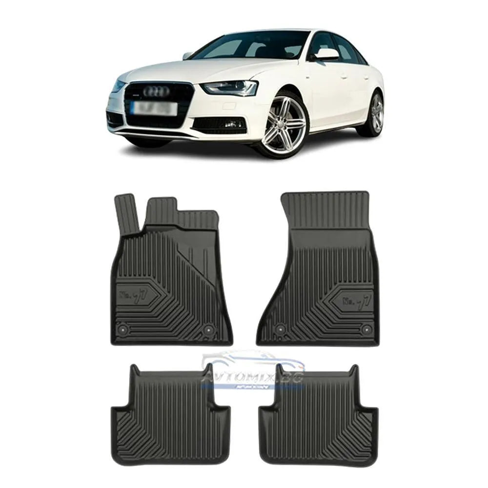 Rubber floor mats for Audi A4 B8 2008-2015, Model No. 77