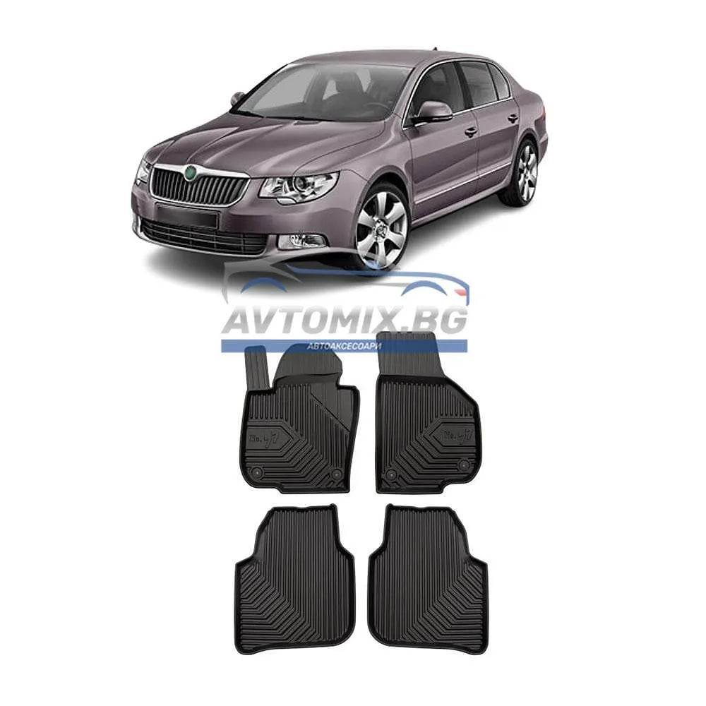 Гумени стелки зa Skoda Superb 2008-2015 г., Модел No.77