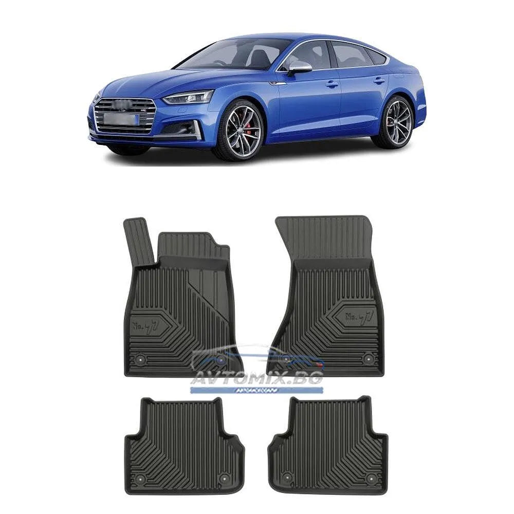Rubber floor mats for Audi A5 F5 Sportback 5-door from 2016 onwards, Model No.77