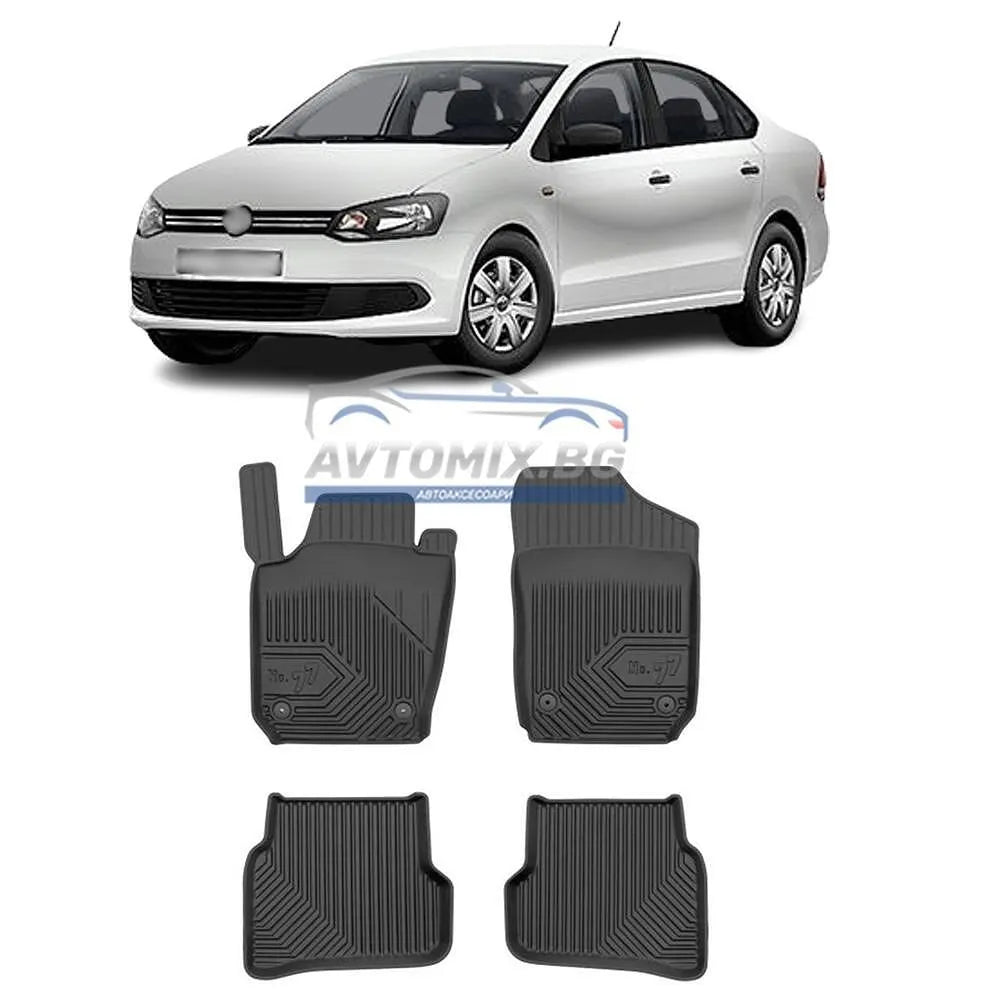 Гумени стелки зa VW Polo 2009-2017 г.,  Модел No.77