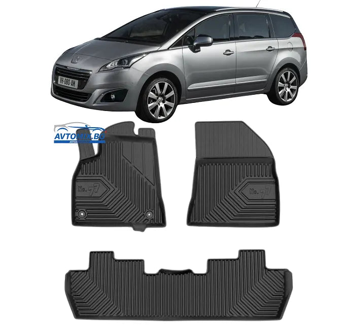 Гумени стелки зa Peugeot 5008 Minivan след 2017г., Модел No.77