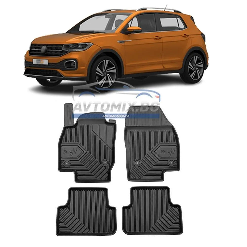 Гумени стелки зa VW T-Cross след 2018 г., Модел No.77