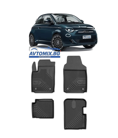 Гумени стелки за Fiat 500 след 2020 г., Модел No.77 - Hatchback