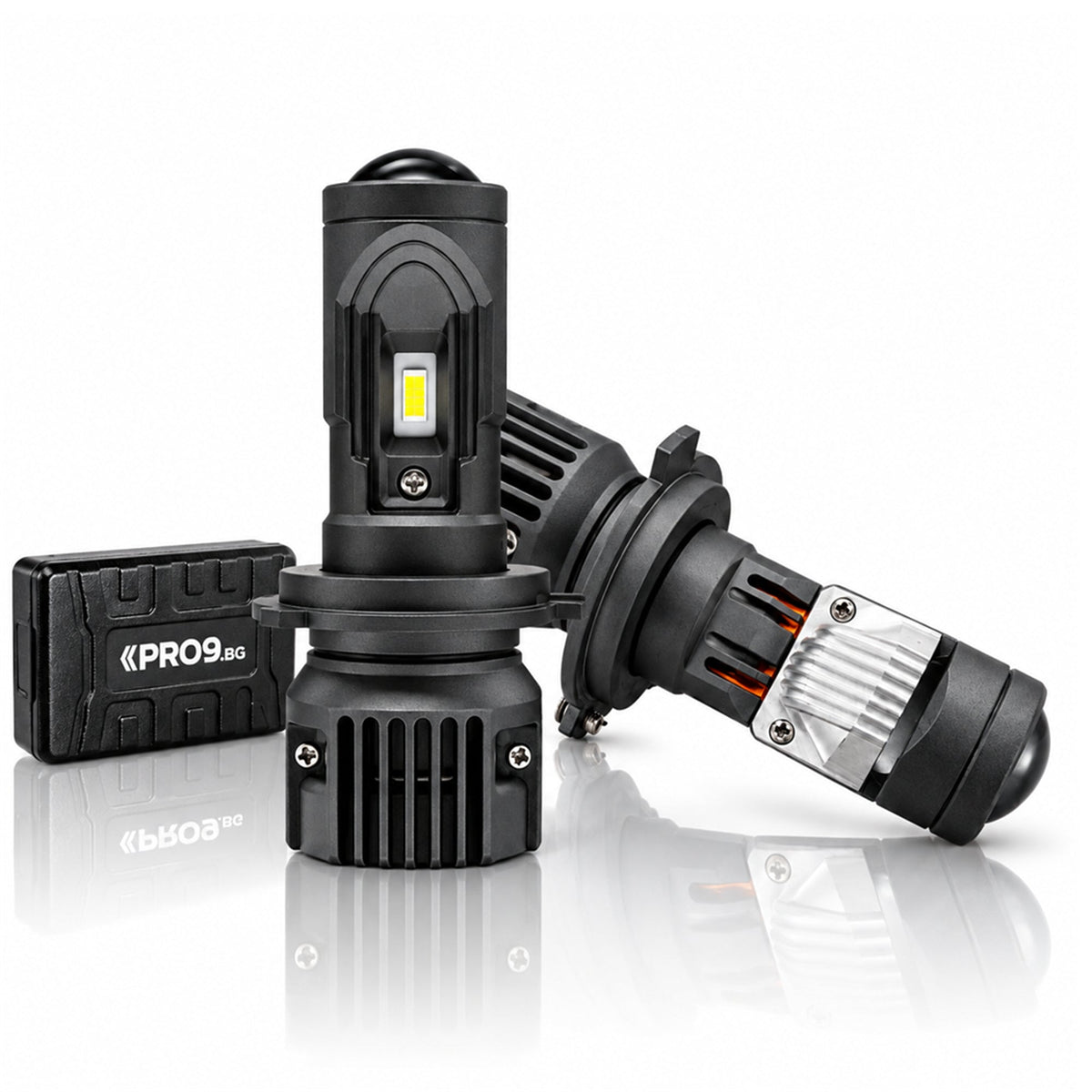 LED крушки H4 с лупи 80W 6000K 12-24V