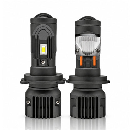 LED крушки H4 с лупи 80W 6000K 12-24V