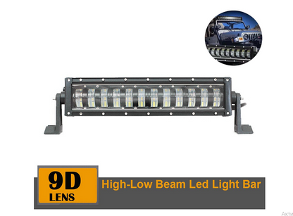 9D LED BAR С Лупи Off-Road  42.5см 7680 LМ 96W