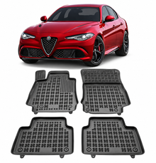Гумени стелки за Alfa Romeo Giulia (2015+) - rear-wheel drive 4x2 only - тип леген