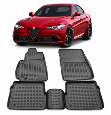 3D Гумени стелки за Alfa Romeo Giulia (2015+) 4 pcs.
