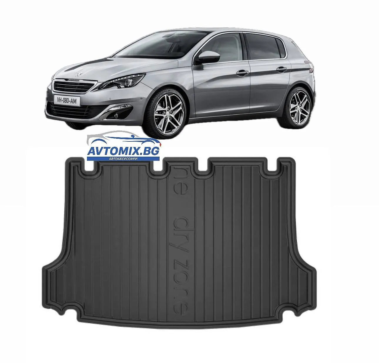 Гумена стелка за багажник Peugeot 308 от 2009-2014г., DRY ZONE / Комби