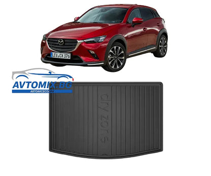 Гумена стелка за багажник за Mazda CX-3 от 2014-2021, DRY ZONE / горно положение на багажника