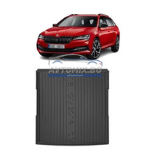 Гумена стелка за багажник Skoda Superb комби 2015-2023 г., за долно/второ дъно, DRY ZONE