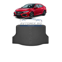 Гумена стелка за багажник Honda Civic хечбек 2016-2021 г., с временна резервна гума, DRY ZONE