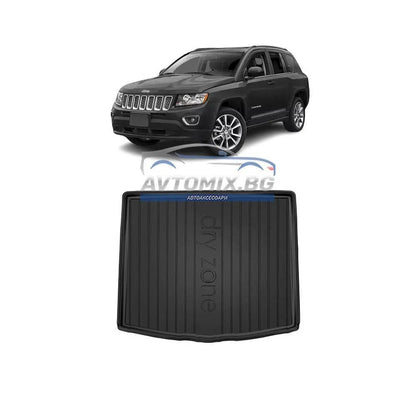 Гумена стелка за багажник Jeep Compass след 2016 г., горно/първо дъно, DRY ZONE