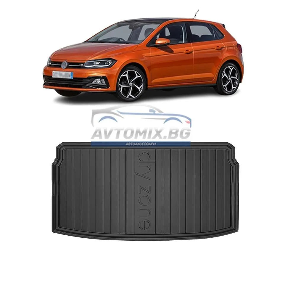 Covoraș portbagaj cauciuc VW Polo după 2017, pentru fund portbagaj inferior/al doilea, DRY ZONE