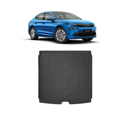 Covoraș portbagaj din cauciuc pentru Skoda Enyaq 2020-2023, DRY ZONE/ poziție inferioară portbagaj