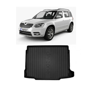 Гумена стелкa за багажник за Skoda Yeti 2009-2018г., DRY ZONE