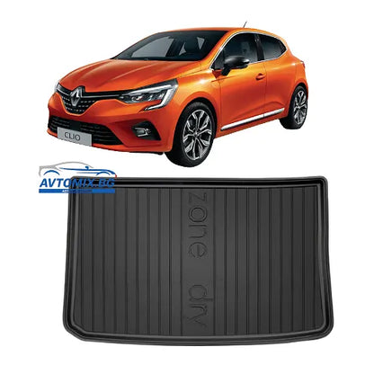 Rubber trunk mat for Renault Clio from 2012-2019, DRY ZONE/ Hatchback
