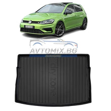 Rubber trunk mat VW Golf 7 hatchback 2012-2020, DRY ZONE