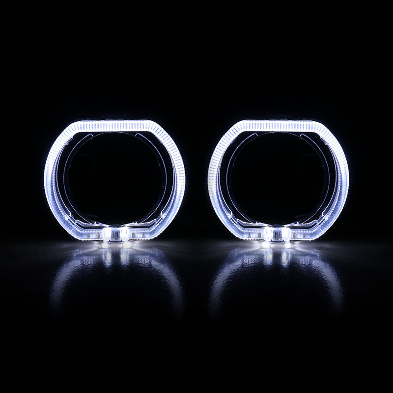 Комплект капачки за Led лупи 3 инча, BMW LED White