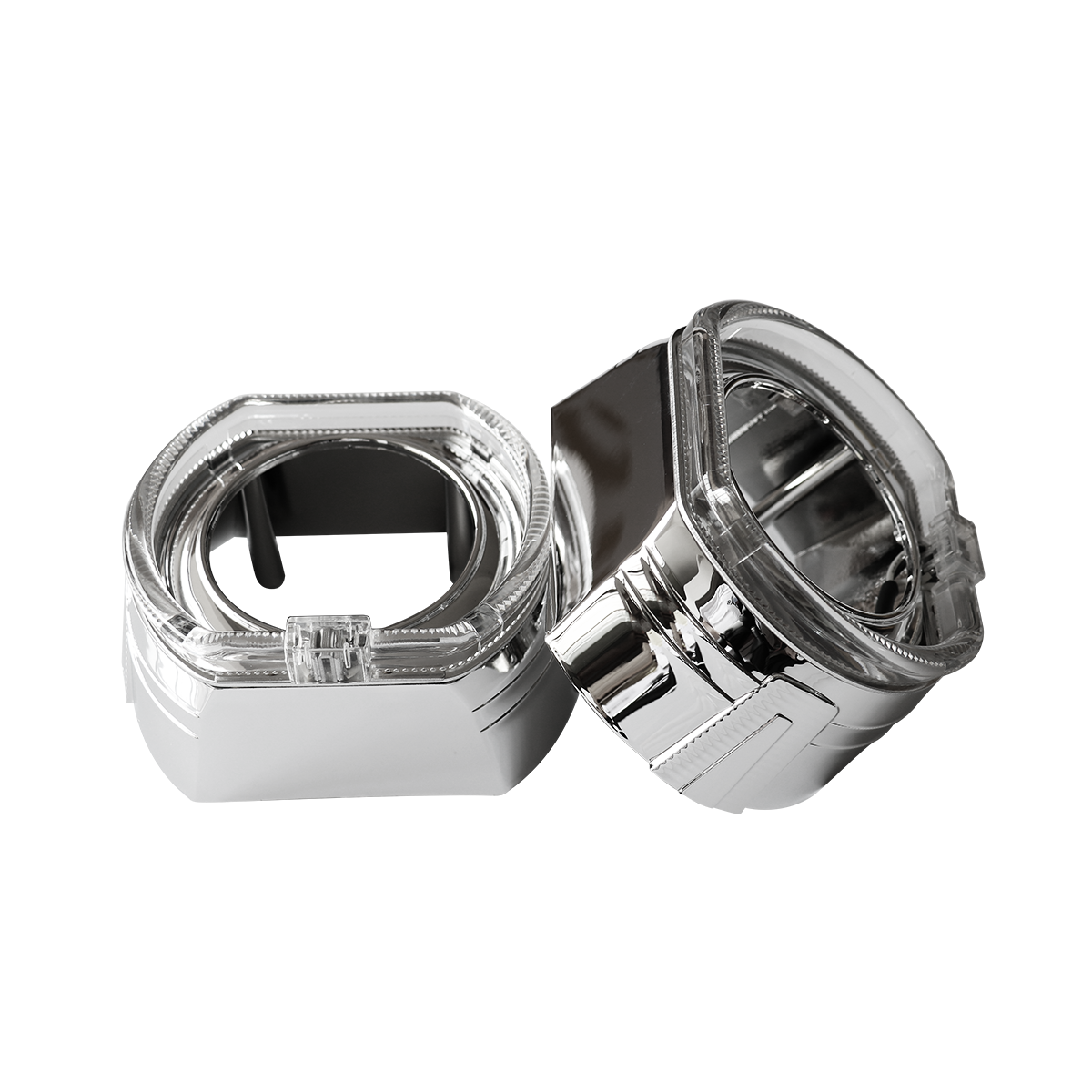 Комплект капачки за Led лупи 3 инча, BMW LED White