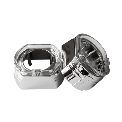 Комплект капачки за Led лупи 3 инча, BMW LED White