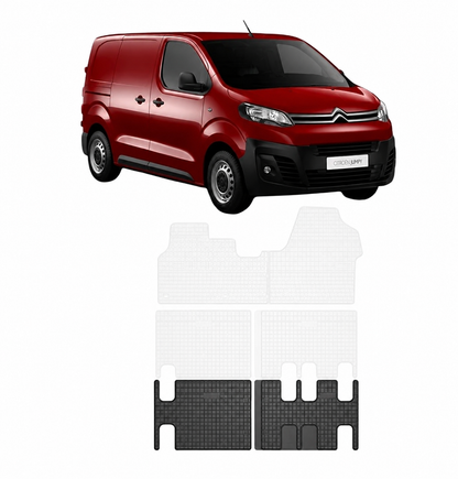 Covorașe de cauciuc pentru Citroen Jumpy după 2016, Frogum / al treilea rând