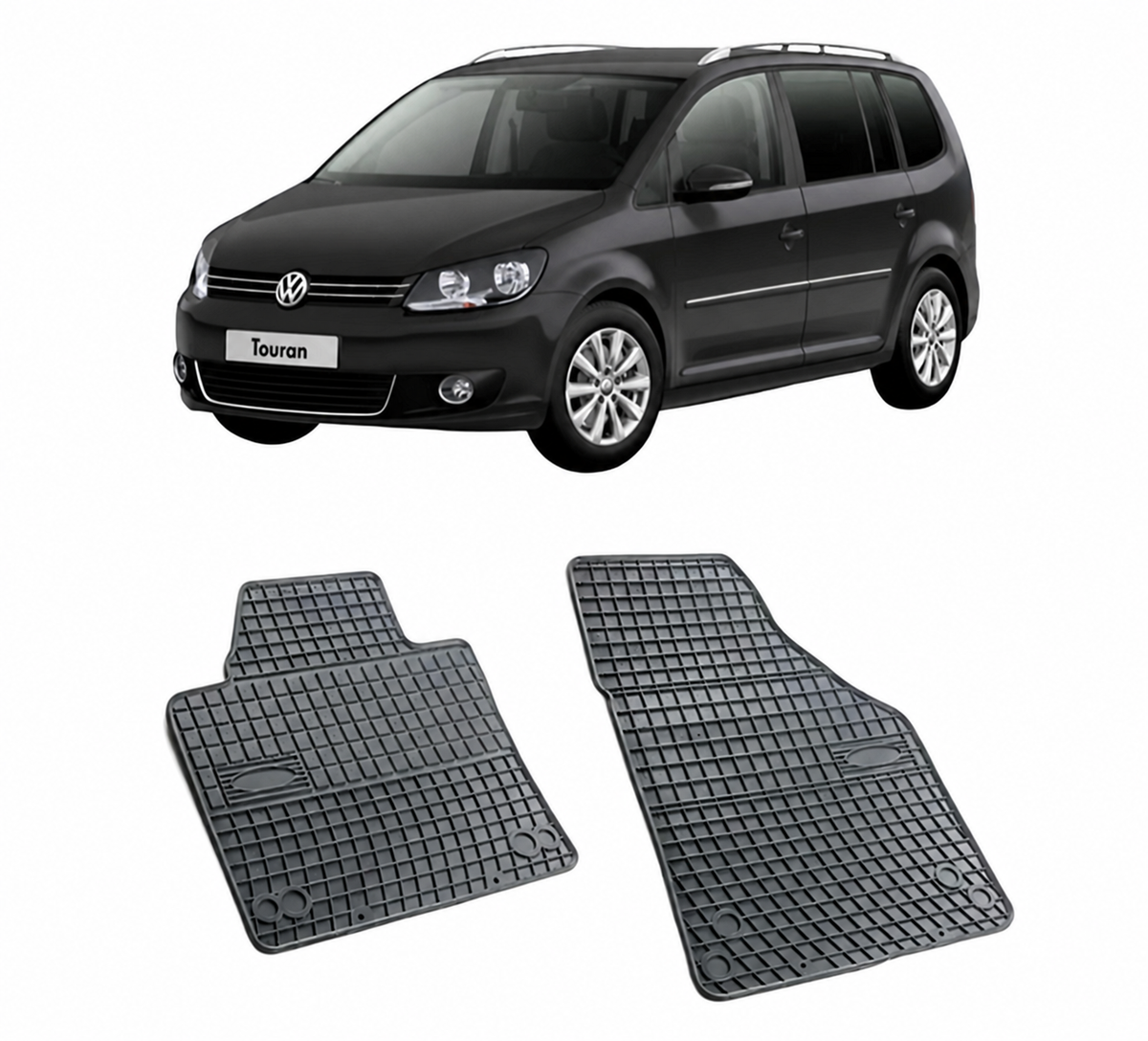 Гумени стелки VW Caddy, VW Touran 2004-2015 г.