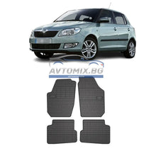 Гумени стелки зa Skoda Fabia 2006-2014 г., Frogum
