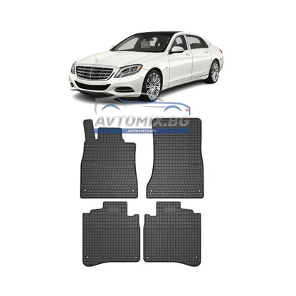 Гумени стелки за Mercedes S-Class W222 2013-2020 г., Frogum