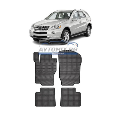 Rubber floor mats for Mercedes ML W164 2005-2011, Frogum