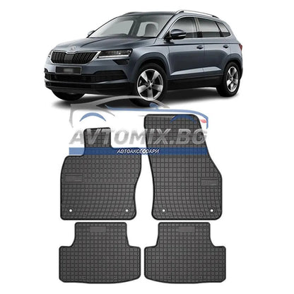 Гумени стелки зa Skoda Karoq след 2017 г.,  Frogum