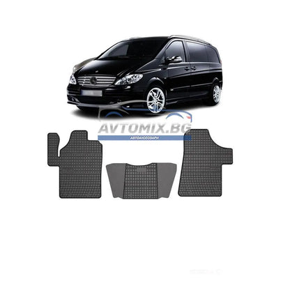 Rubber floor mats for Mercedes Vito/Viano 2003-2014, Frogum