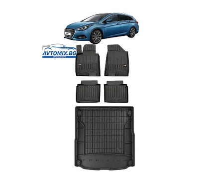 Гумени стелки комплекти за Hyundai i40 от 2011-2019г.., ProLine 3D