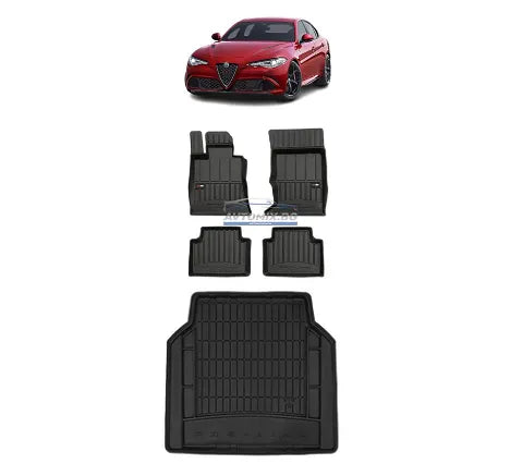 Rubber mats sets for Alfa Romeo Giulia after 2015 ProLine 3D