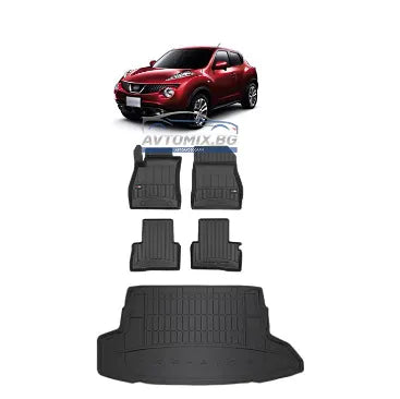 Гумени стелки комплекти за Nissan Juke 2010-2019., ProLine 3D