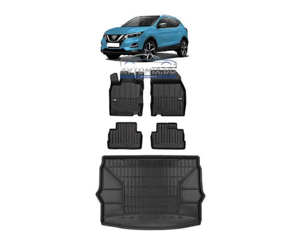 Гумени стелки комплекти за Nissan Qashqai 2013-2021 г., ProLine 3D