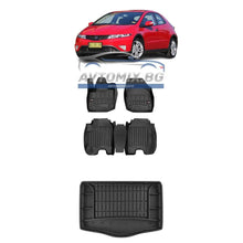 Гумени стелки комплекти за Honda Civic хечбек 2006-2011 г., долно/второ ниво, ProLine 3D