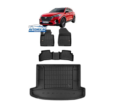 Гумени стелки комплекти за Hyundai Tucson след 2020 г., ProLine 3D