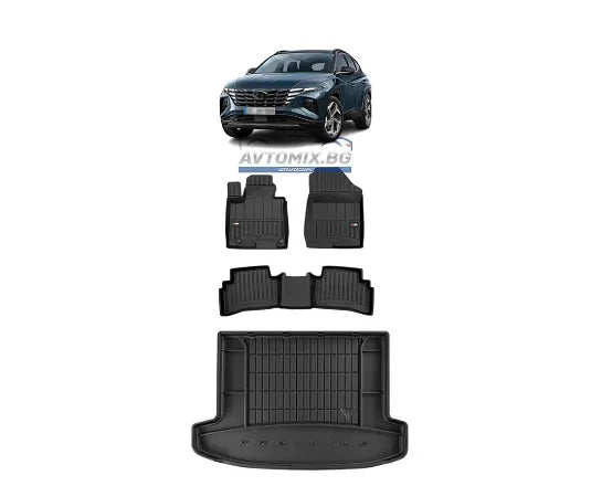 Гумени стелки комплекти за Hyundai Tucson след 2020 г.., ProLine 3D