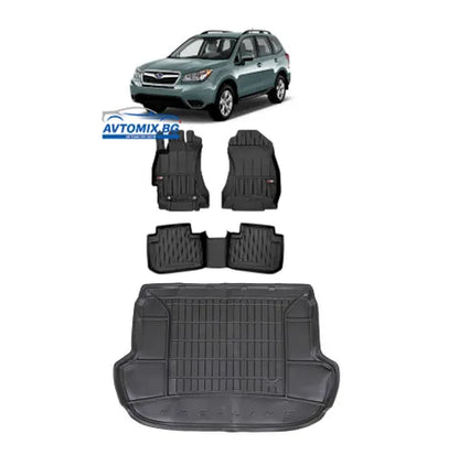 Гумени стелки комплекти за Subaru Forester от 2012-2018., ProLine 3D