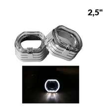 Комплект капачки за Led лупи 2,5 инча, BMW LED White