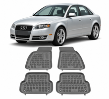 Гумени стелки за AUDI A4 B6 / B7 (2001-2008) - тип леген сиви