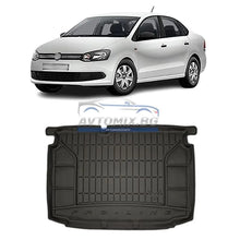 Rubber boot mat VW Polo hatchback 2009-2017, for lower/second boot floor, ProLine 3D