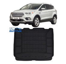 Гумена стелка за багажник Ford Kuga от 2013-2019г, ProLine 3D/със стандартна резервна гума
