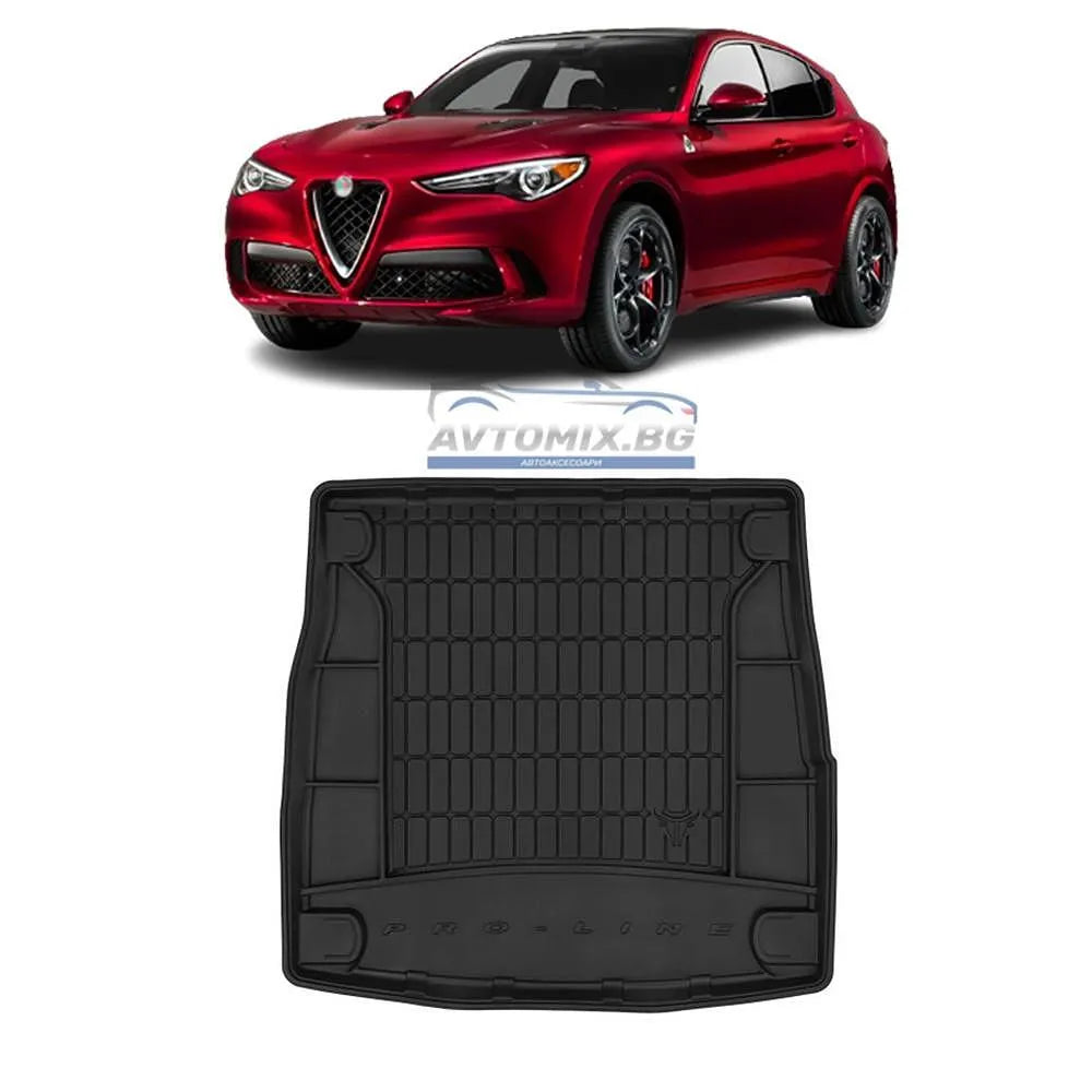 Гумена стелкa за багажник за Alfa Romeo Stelvio след 2016 г., ProLine 3D