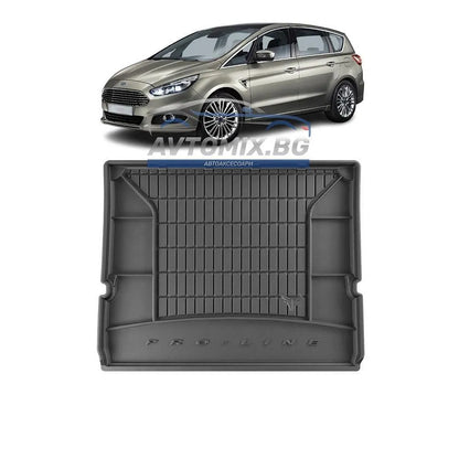 Rubber boot liner for Ford S-Max 7-seater with raised third row seats 2006-2014, ProLine 3D
