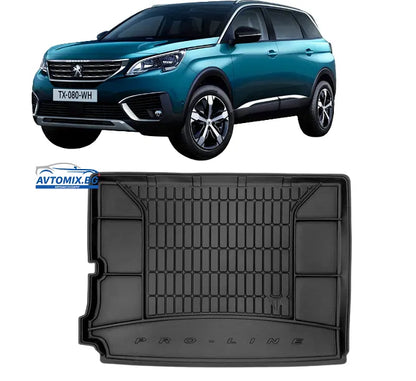 Гумена стелка за багажник  Peugeot 5008 SUV след 2017г, ProLine 3D