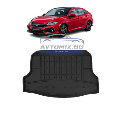Rubber Boot Mat for Honda Civic Hatchback 2016-2021, with temporary spare wheel, ProLine 3D