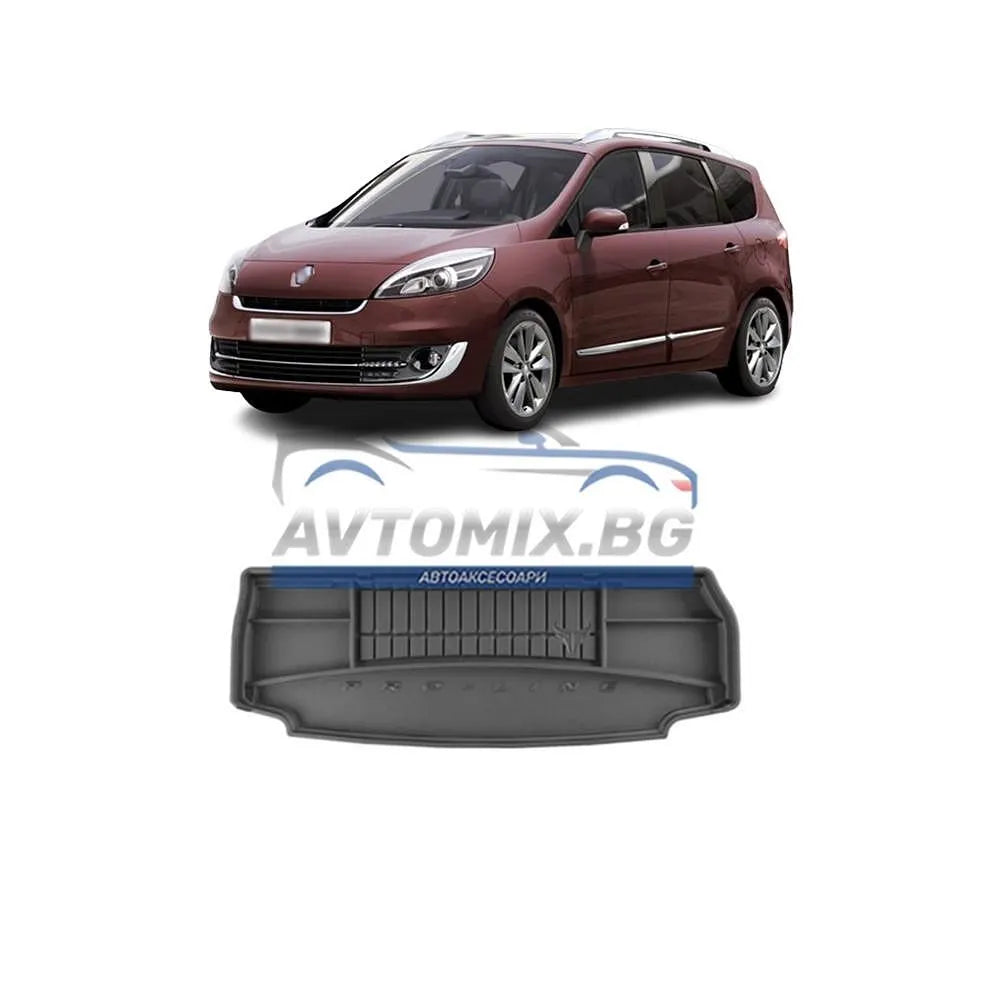 Rubber trunk mat Renault Scenic 2009-2016, ProLine 3D